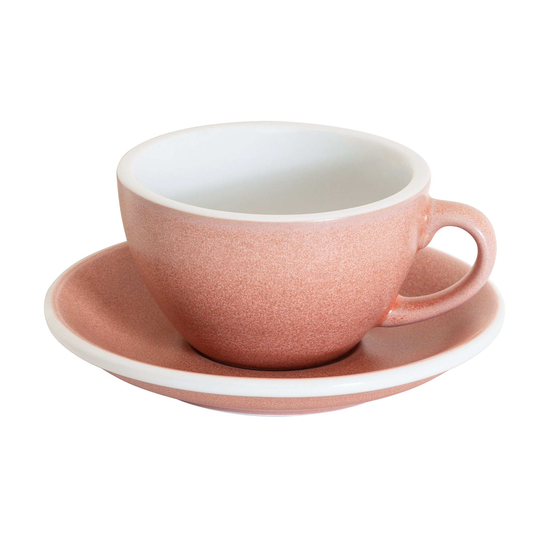 【希少ピンク】LisaLarson・Egg cup Egg - Set of 1 6.5oz. Cappuccino Cup and Saucer - Nature Inspired