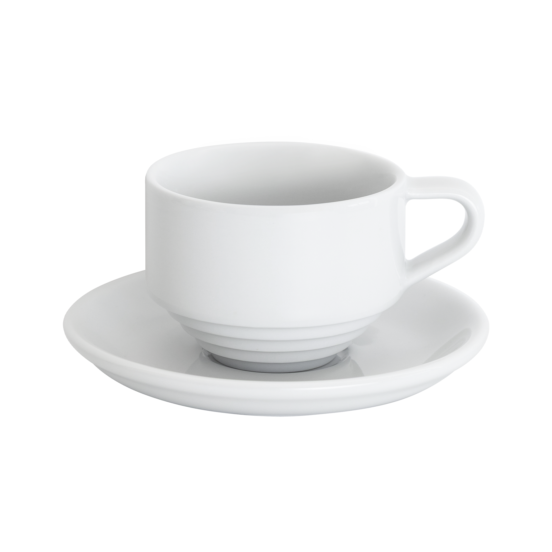 5.5oz. Flat White Cup and 5" Shared Saucer