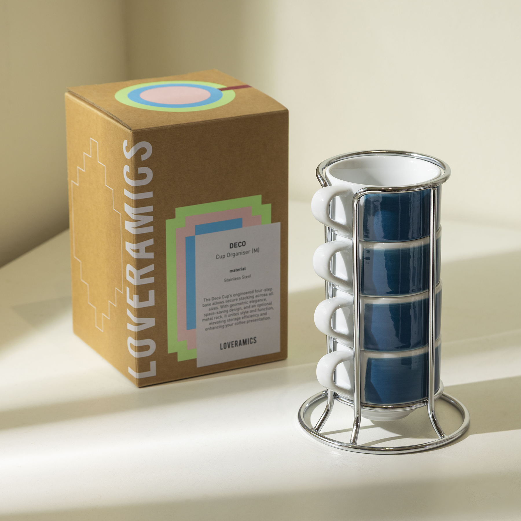 Set of 4 x 5.5oz. Flat White Cups