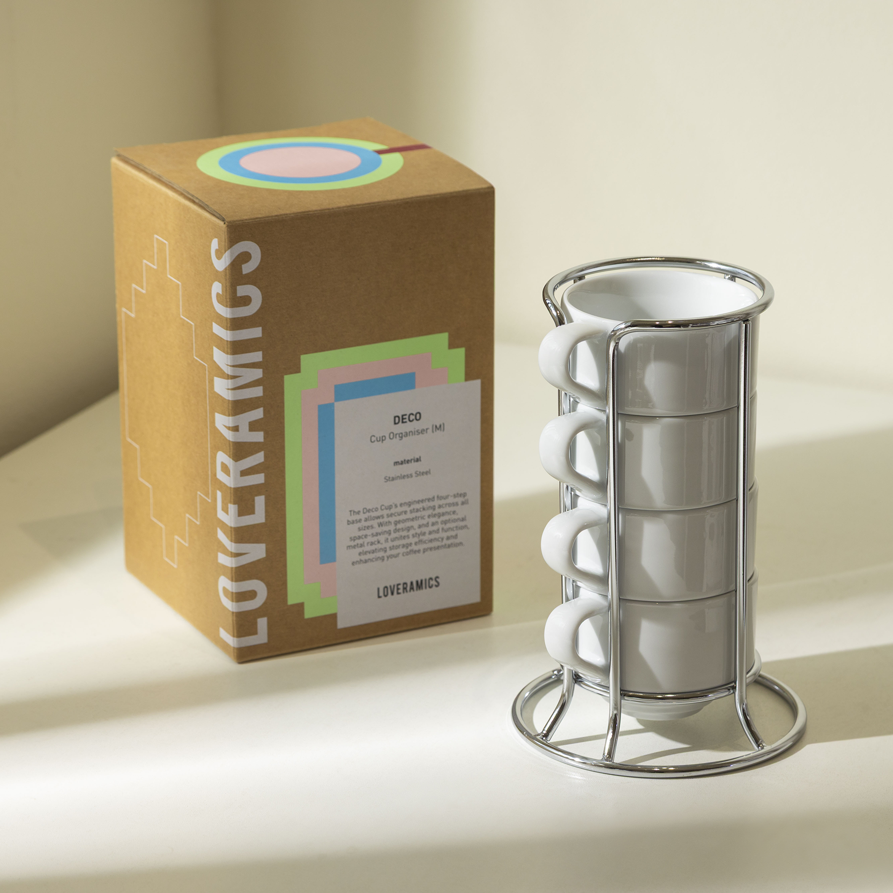 Set of 4 x 5.5oz. Flat White Cups