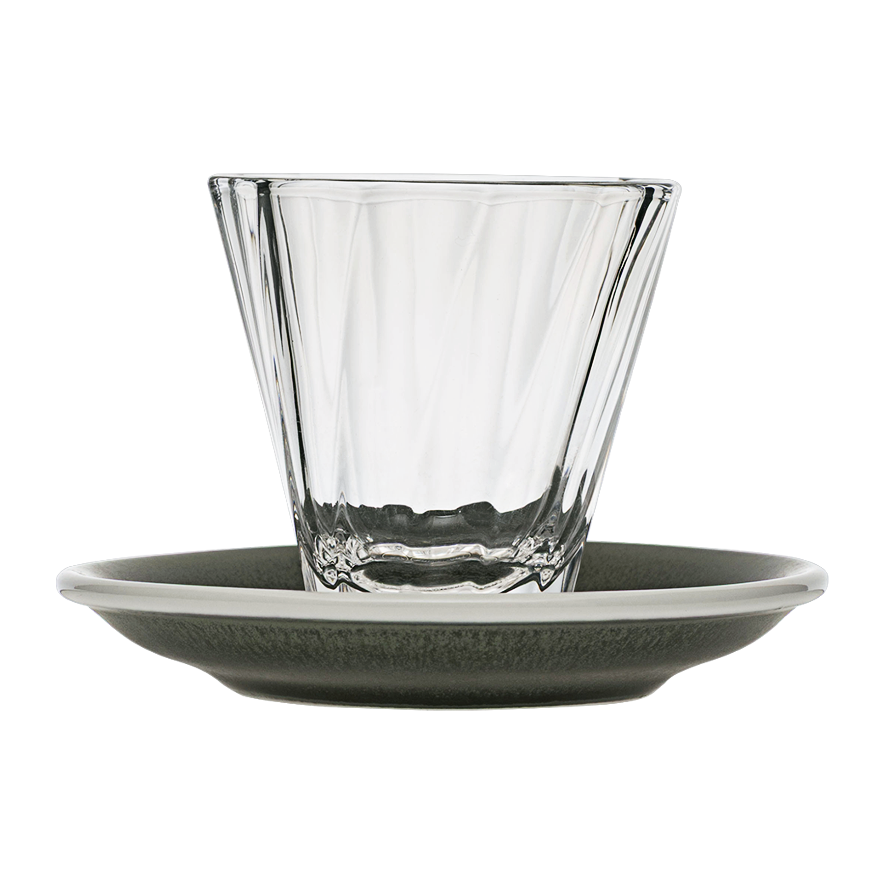 6oz. Twisted Cappuccino Glass and 5.5" Shared Saucer