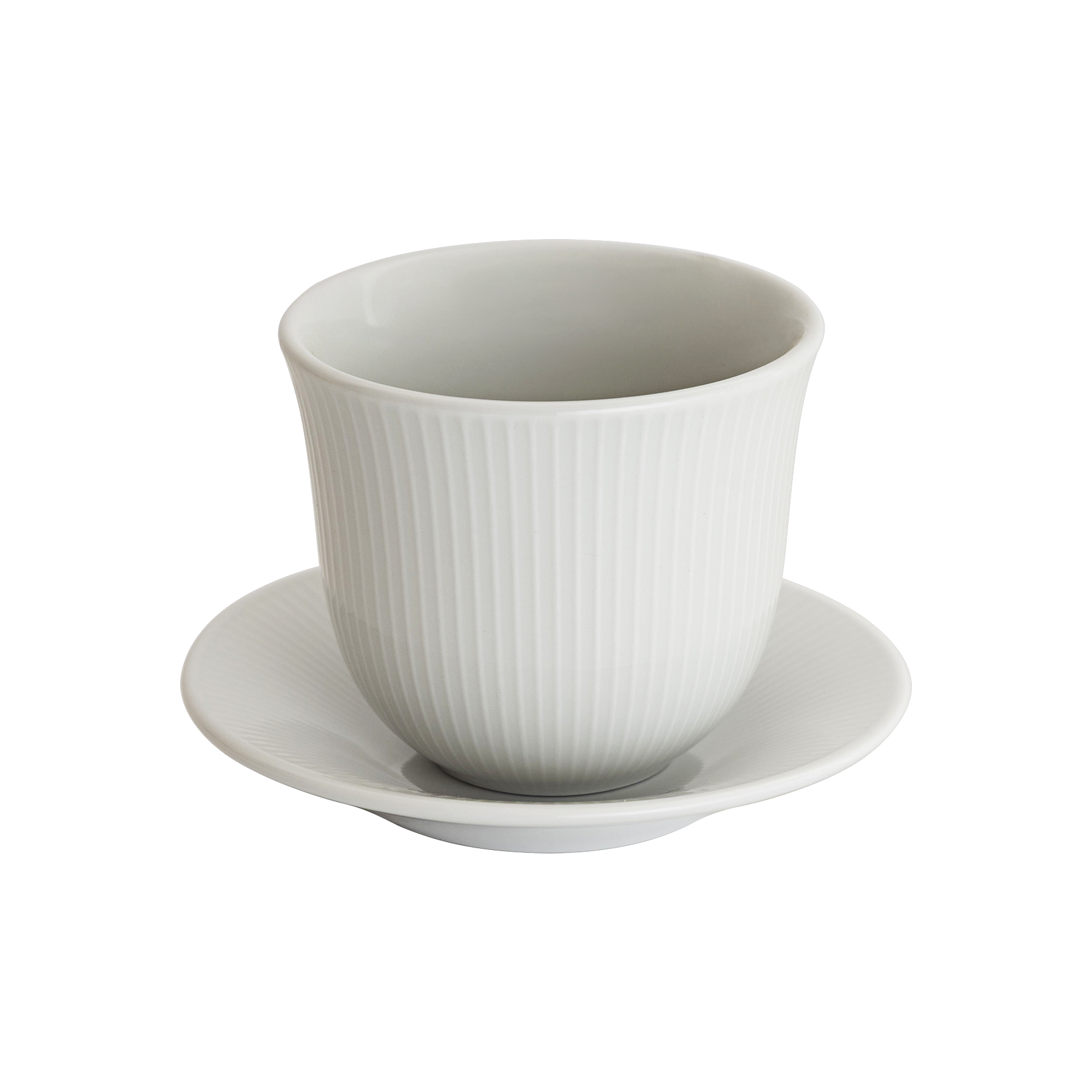 8oz. Embossed Tasting Cup  and 5" Embossed Plate