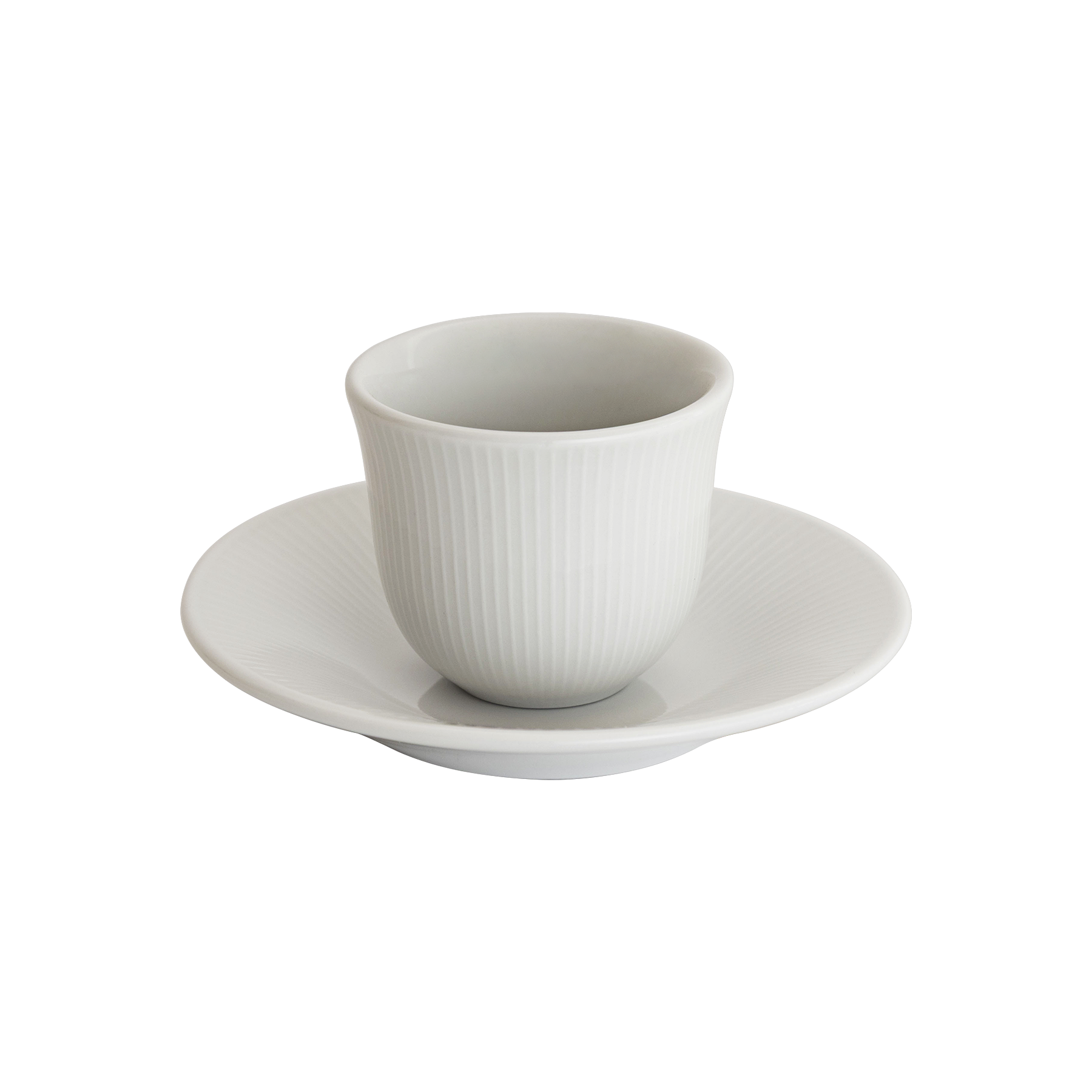2.5oz. Embossed Tasting Cup  and 5" Embossed Plate