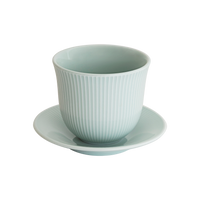 8oz. Embossed Tasting Cup  and 5" Embossed Plate