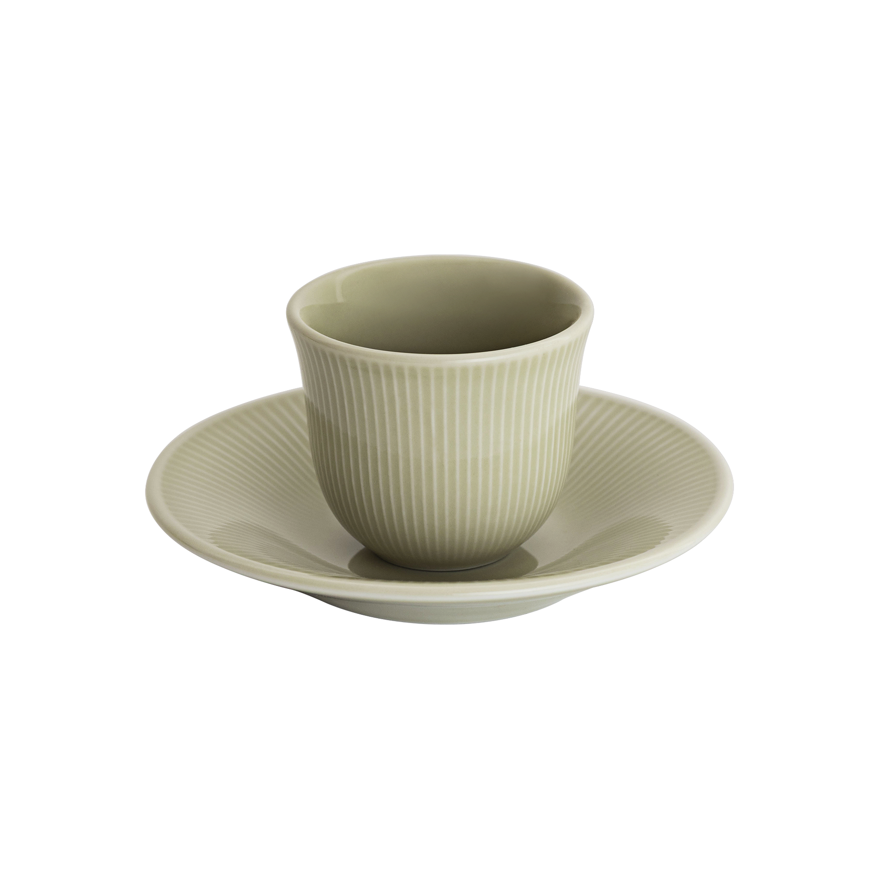 2.5oz. Embossed Tasting Cup  and 5" Embossed Plate