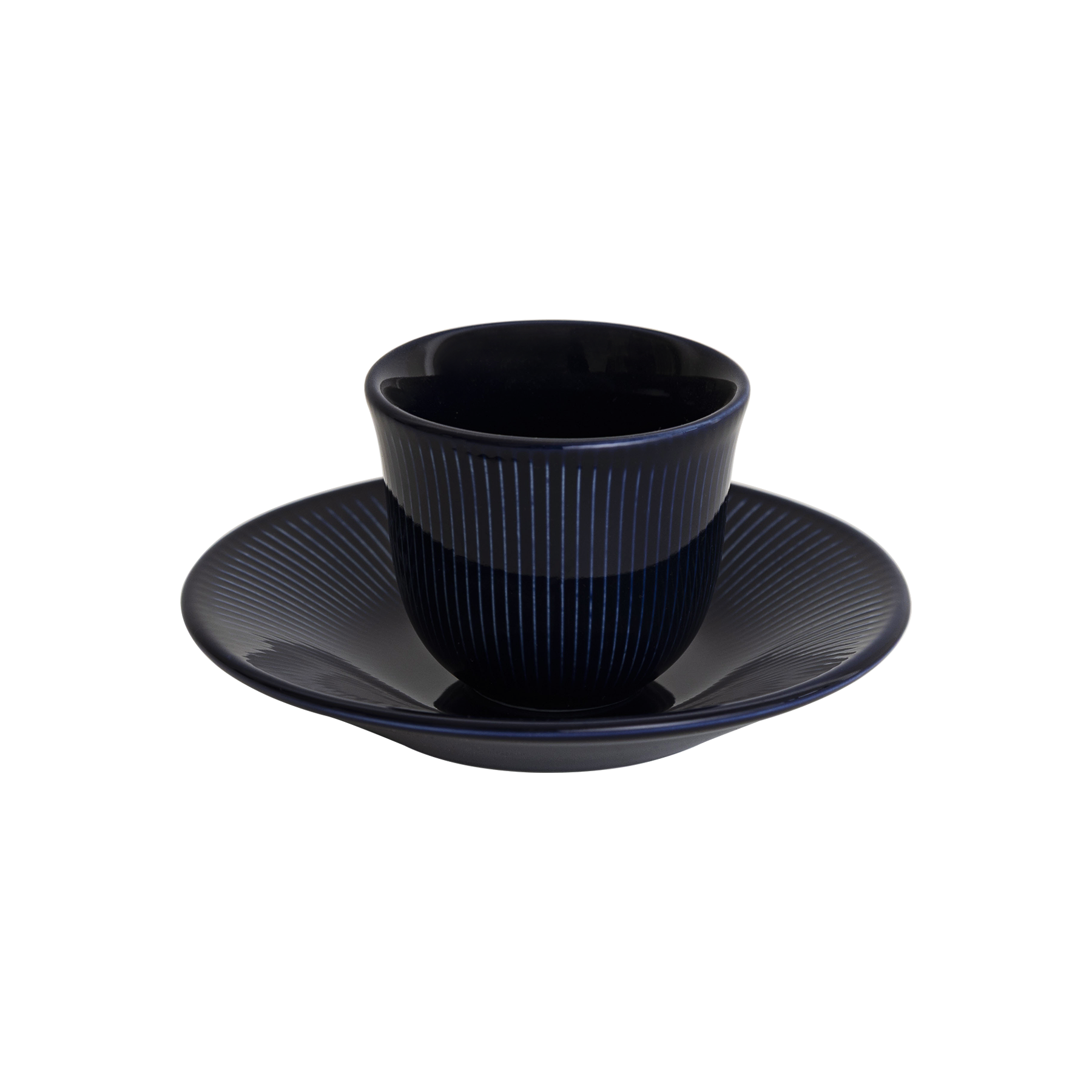 2.5oz. Embossed Tasting Cup  and 5" Embossed Plate