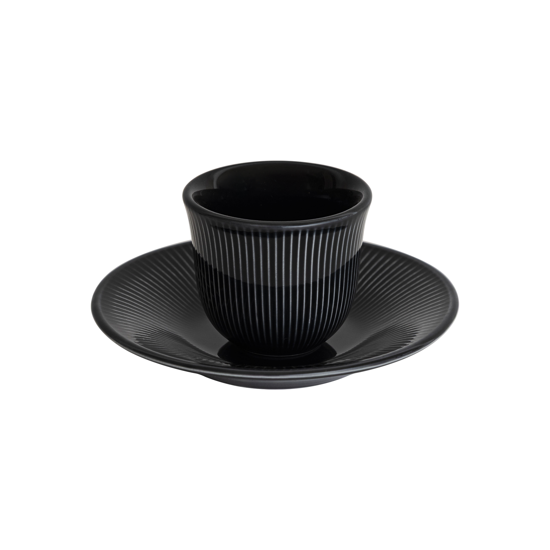 2.5oz. Embossed Tasting Cup  and 5" Embossed Plate