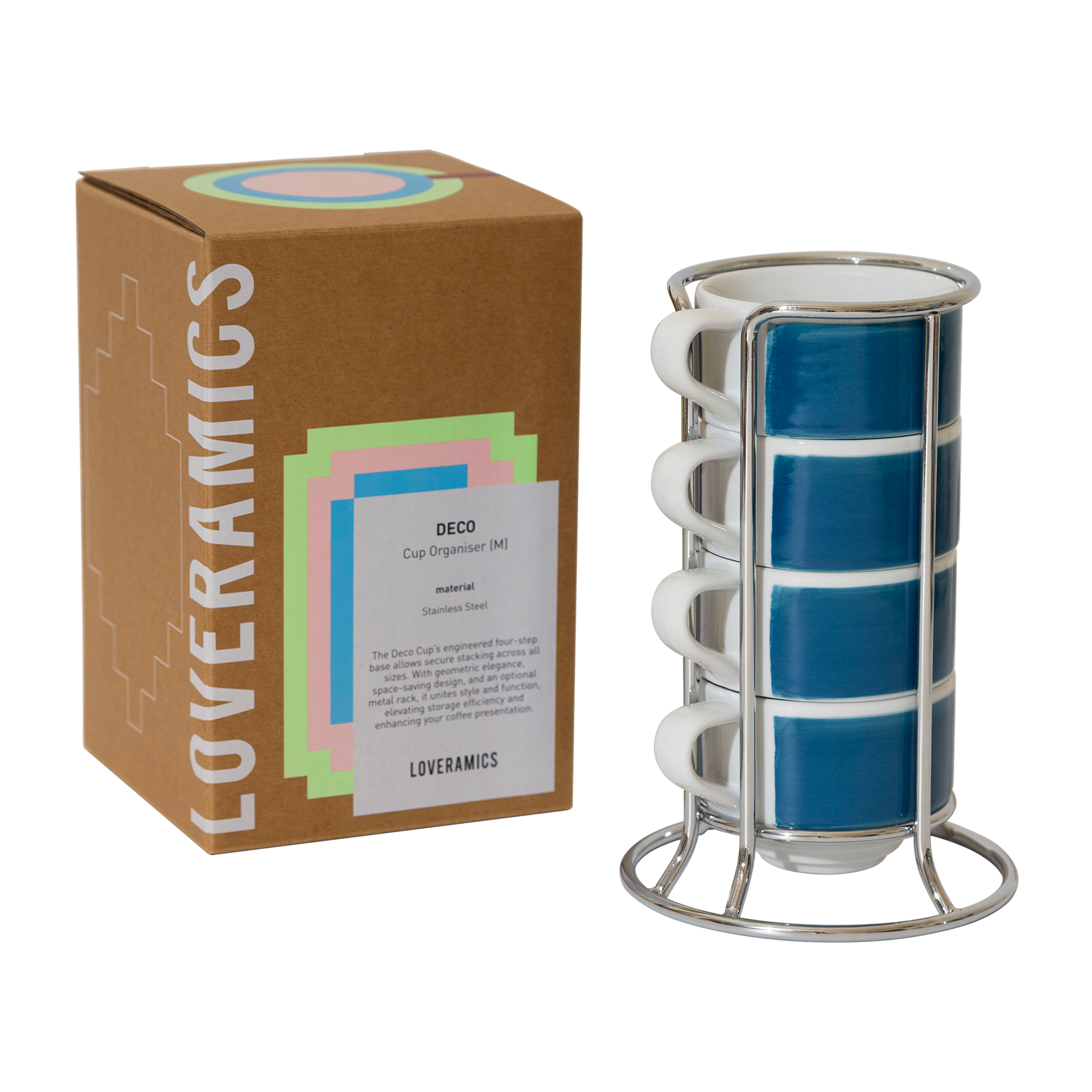 Set of 4 x 5.5oz. Flat White Cups