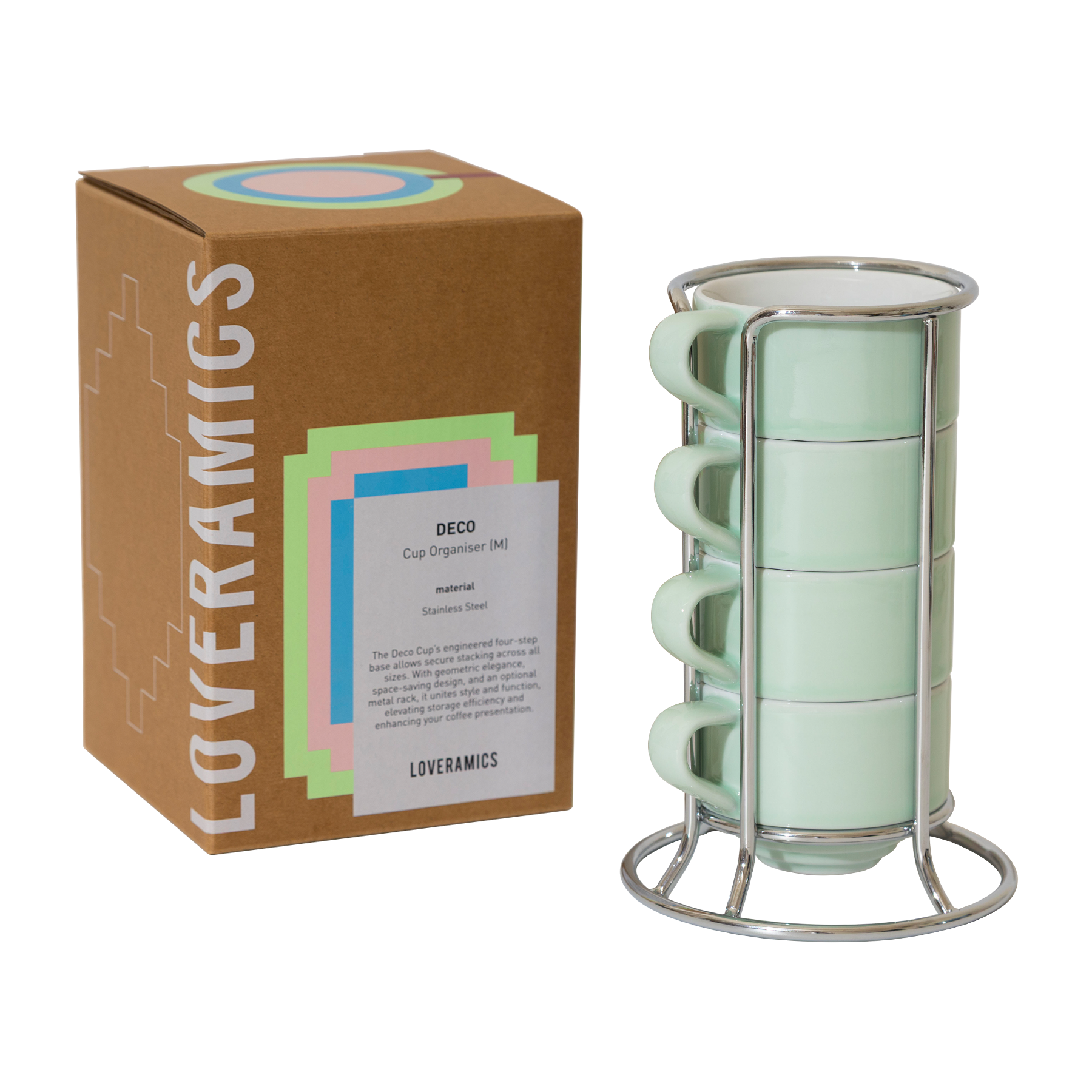 Set of 4 x 5.5oz. Flat White Cups