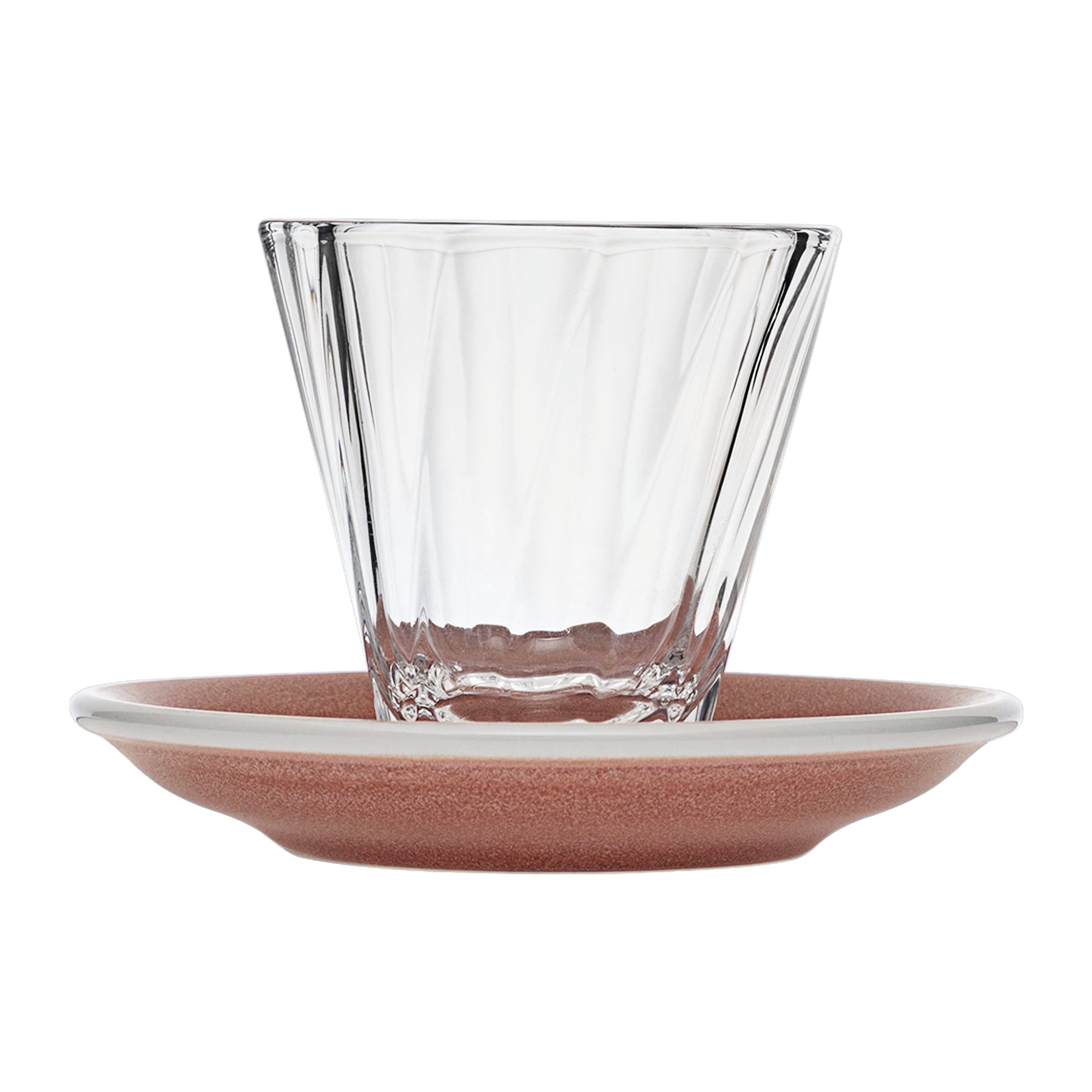 6oz. Twisted Cappuccino Glass and 5.5" Shared Saucer