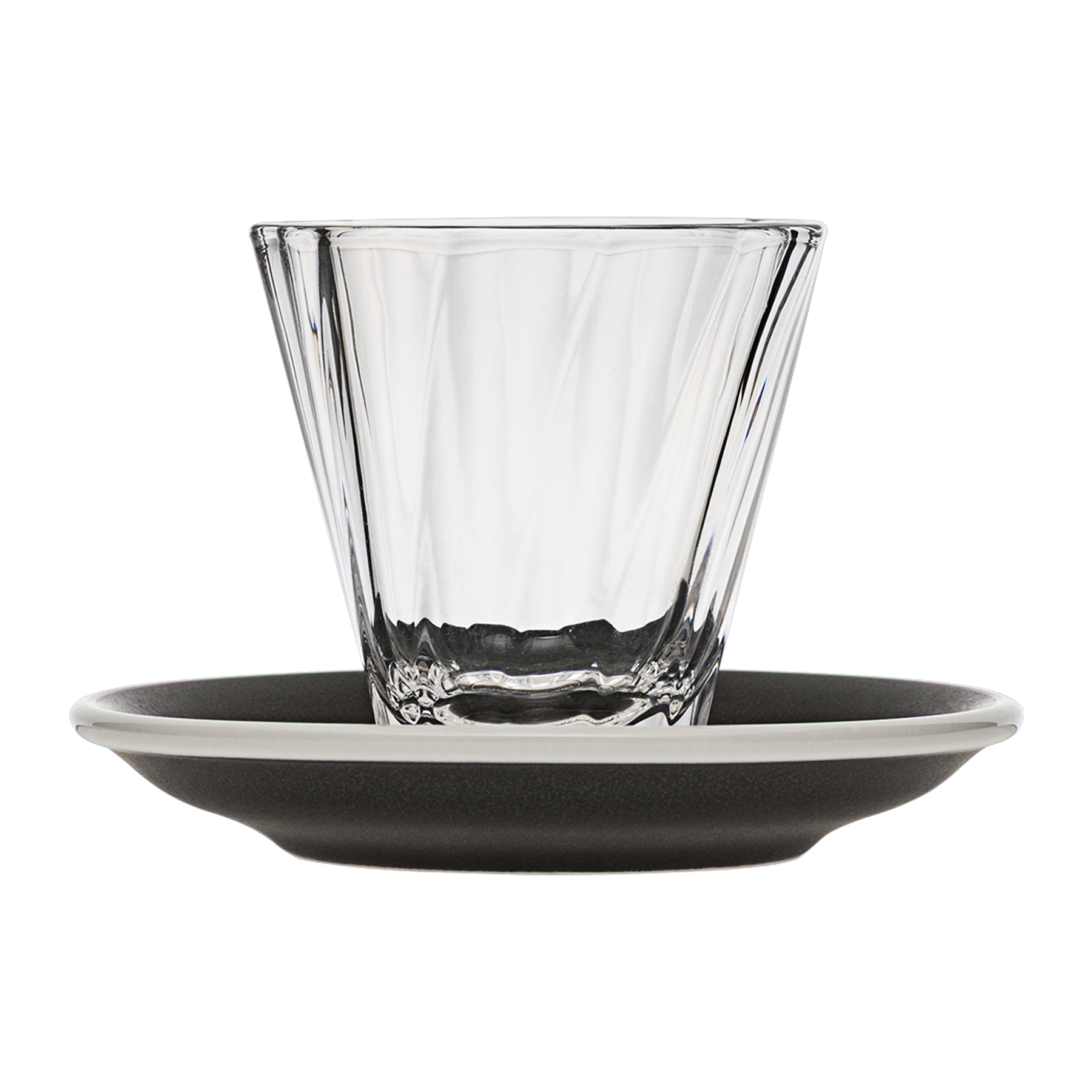 6oz. Twisted Cappuccino Glass and 5.5" Shared Saucer