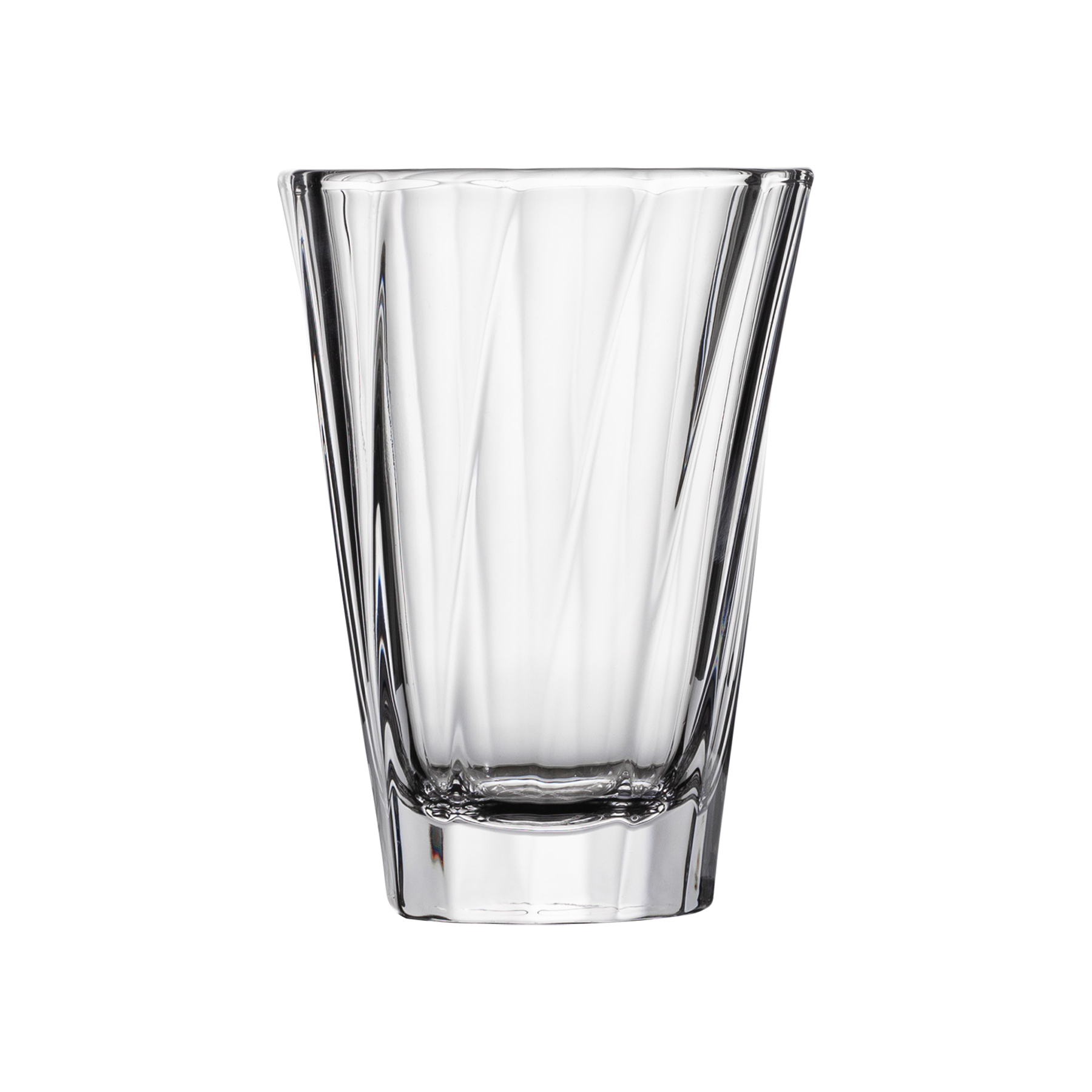 12oz. Twisted Latte Glass